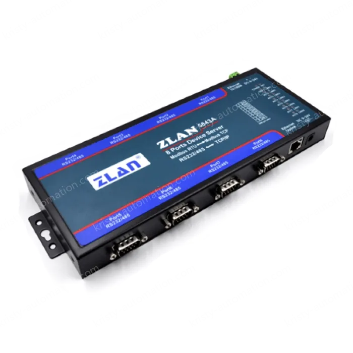 8 RS232 serial ports, 8 RS485 serial ports Serial Device Server