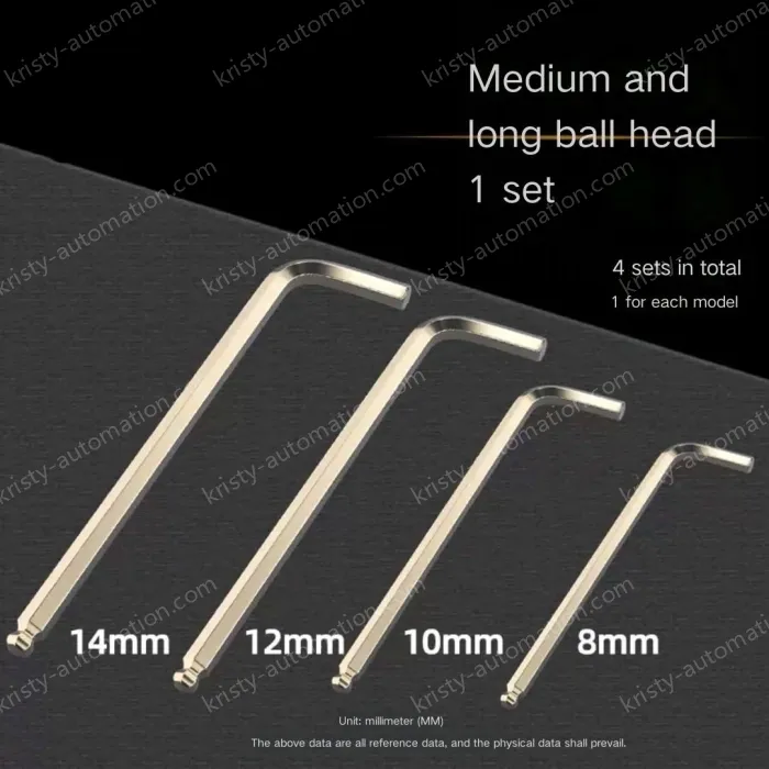 Nickel-plated medium and long [8+10+12+14mm] 1 piece and 1 set