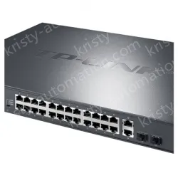 24 x 10/100Base-T RJ45 ports Gigabit uplink Ethernet PoE switches