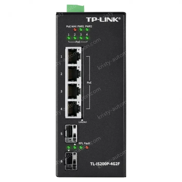 Layer 2 management of ring network industrial boost PoE switches