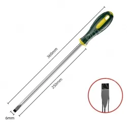 6&times;250mm slotted strong magnetic chromium vanadium steel