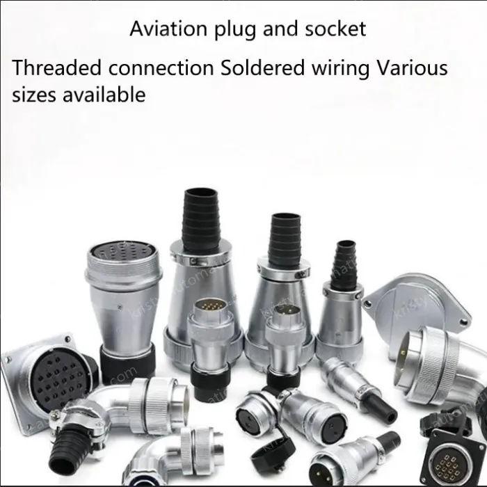 TQWS28-8 pole (2 thick, 6 thin) Male Plug