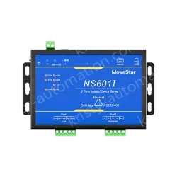 1 Port CAN-bus + 1*RS232/485 To Ethernet Opto-isolated Wall-mounted Ethernet CAN-bus Server
