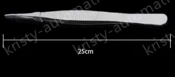 Stainless steel tweezers Straight tip (thick) 25cm