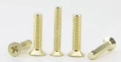 Golden Flat Head Screws M3*13