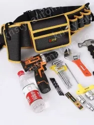Yellow thickened tool belt bag partial bag