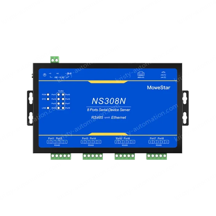8 Ports RS485 Serial to 100M Ethernet Server