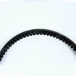 Self centering silent synchronous belt with herringbone teeth