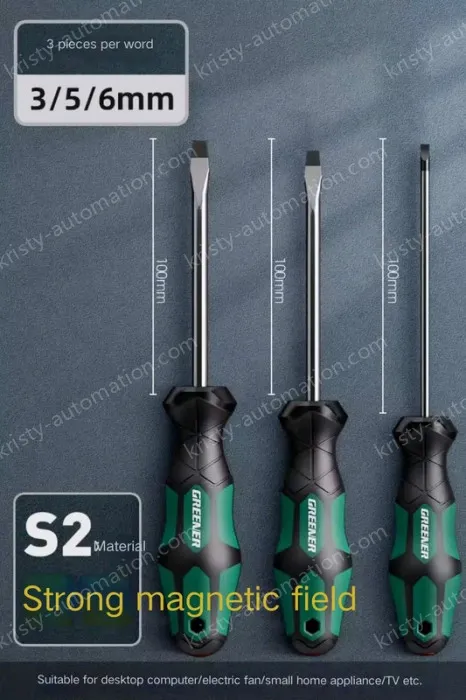 3/5/6mm slotted 3-piece set