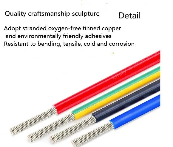 Teflon Wire Cable 10AWG Red 37 cores