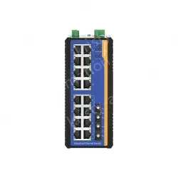 [100 Gigabit 2 Optical 16 Electric] Ring Network Management Industrial Switch