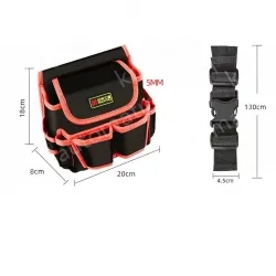 A multifunctional belt bag in red