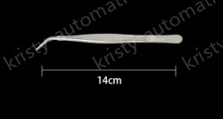 Stainless steel tweezers Curved tip (304 models) 14cm