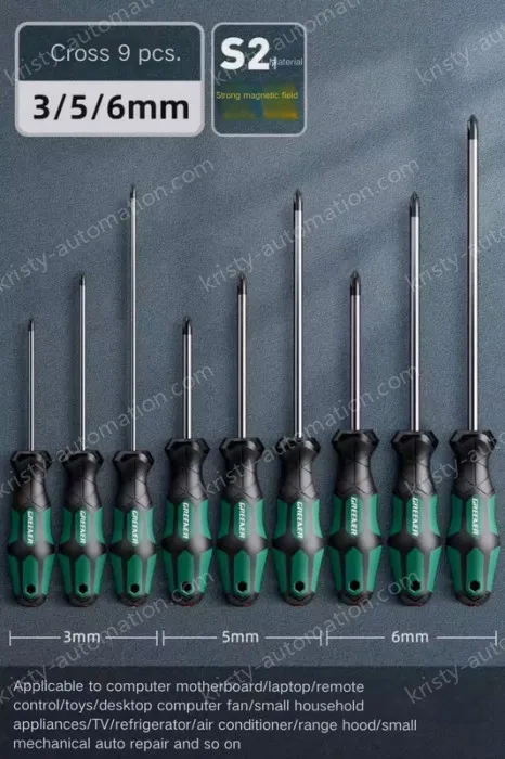 Set of 3/5/6mm cross 9