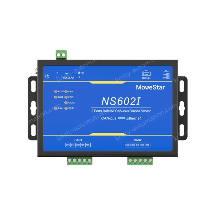 2 Ports CAN-bus To Ethernet Opto-isolated Wall-mounted Ethernet CAN-bus Server