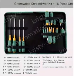 16-piece screwdriver canvas set
