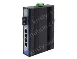 UOTEK 10/100M 1 Fiber 4 RJ-45 Ports Industrial Switch