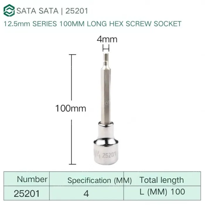 Dafei 4mm with a total length of 100mm-25201