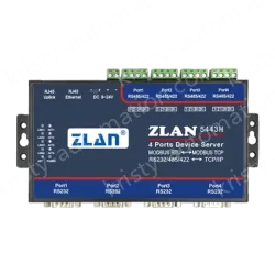 4 RS232 serial ports and 4 RS422/485 serial ports Serial Device Server