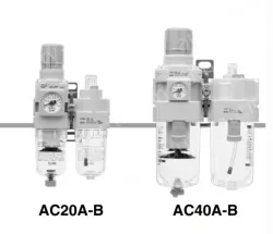 AC20A-AC60A-B Series Air Combination:Filter Regulator+Lubricator
