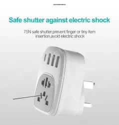 Universal to Germany France Plug Adapter KRSAP-WLH010332