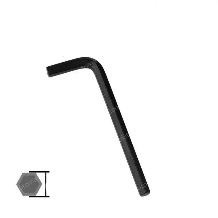 Blackened 6mm 10pcs Flat head