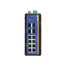 4 Ports Gigabit SFP + 8 Ports Gigabit RJ45 Din-Rail Managed Industrial Ethernet Switch