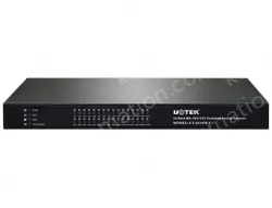 UOTEK 10/100M TCP/IP to 16 Ports RS-485/422 Serial Device Server with Lightning Isolation