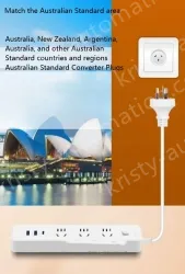 Australia 3Jack+2USB+1C