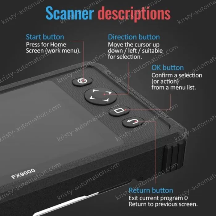 Ancel FX9000 OBD2 Automotive Diagnostic Tool