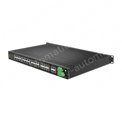 8 Ports Gigabit Combo + 4 Ports Gigabit SFP + 16 Gigabit T(x) Ports Rack-mount Managed Industrial Ethernet Switch