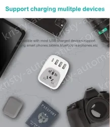 Universal to Germany France Plug Adapter KRSAP-WLH010332