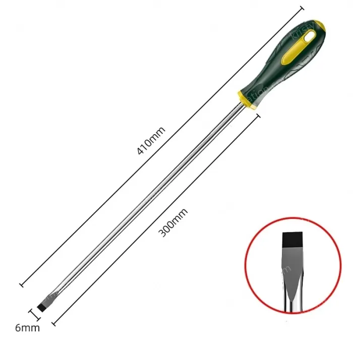 6&times;300mm slotted strong magnetic chromium vanadium steel