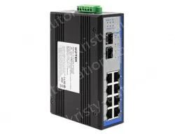 UOTEK 10-port managed gigabit POE ethernet switch