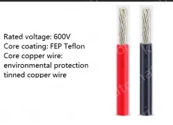Teflon Wire Cable 22AWG Red 19 cores