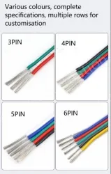 LED light connecting cable 22AWG*8 and (17/0.12TS)