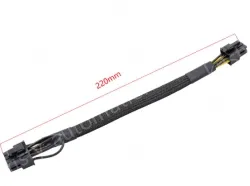 6PIN to 8PIN Server Power Cable Graphics Card Cable Mesh Sleeve Protection 52cm