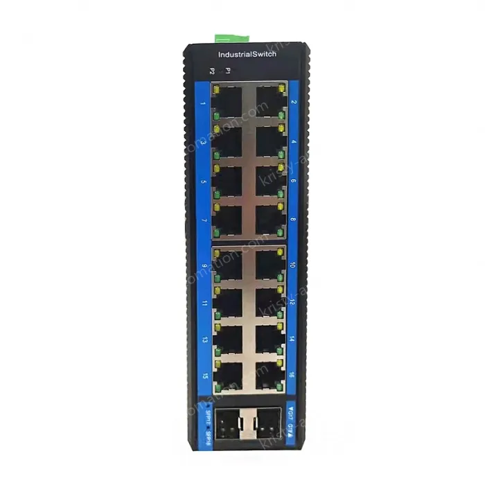 Unmanaged 16 Gigabit Electrical + 2 Gigabit SFP Industrial Ethernet Switch
