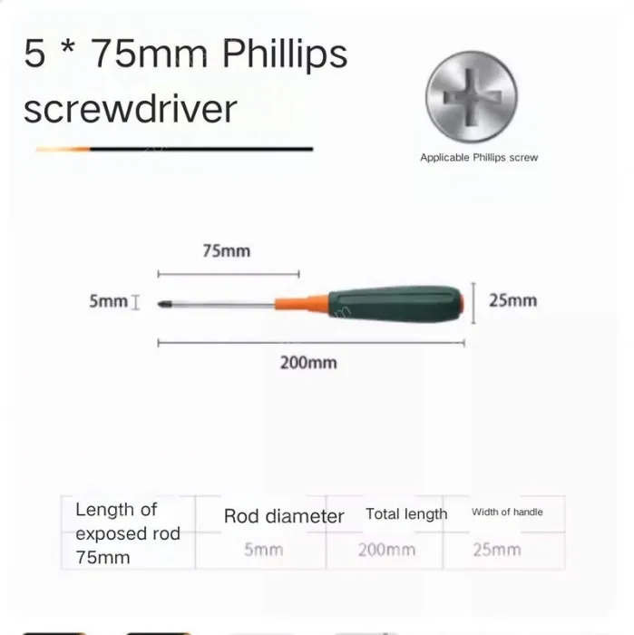 Phillips screwdriver 5*75