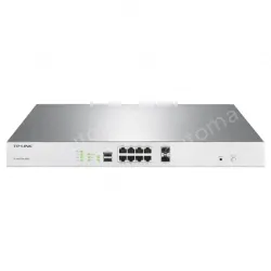 2 10G SFP+ fiber module expansion ports 6 RJ45 ports Multi-service integrated routing