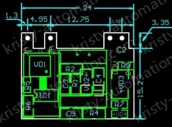 Small, safe isolated, regulated power supply switching power supply module 24V2A