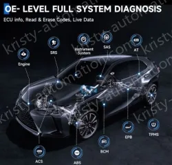 ANCEL FX5000 Automotive Code Reader OBD Full System Diagnostic Tool