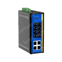 [100 Gigabit 4 Optical 4 Electrical] Ring Network Management Industrial Switch