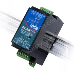 DIN rail type 4 serial port server