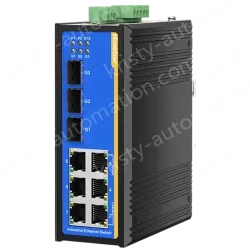 [3 Gigabit + 6 Gigabit Battery] ring network management industrial switch