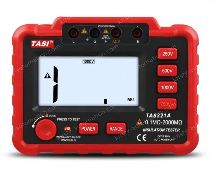 TA8321A (250-1000V) High Voltage Electronic Insulation Resistance Tester