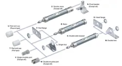Standard Type Double Acting, Single Rod CJ2 Series &oslash;6, &oslash;10, &oslash;16