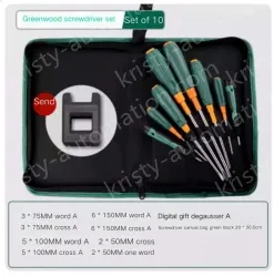 Set of 10 screwdriver canvas sets