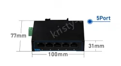 5-port 100M Ethernet switch