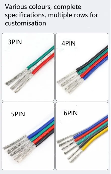 LED light connecting cable 20AWG*10 and (21/0.14TS)